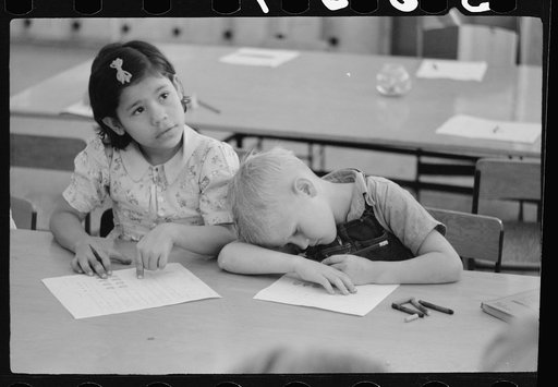 Third grade, elementary school, FSA (Farm Security Administration) camp, Weslaco, Texas