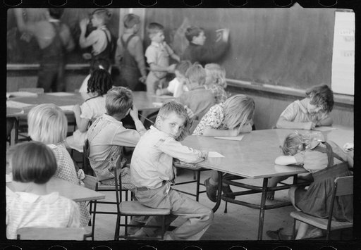 Untitled photo, possibly related to: Third grade, elementary school, FSA (Farm Security Administration) camp, Weslaco, Texas
