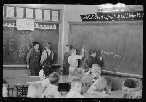 Untitled photo, possibly related to: Third grade, elementary school, FSA (Farm Security Administration) camp, Weslaco, Texas