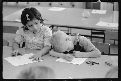 Untitled photo, possibly related to: Third grade, elementary school, FSA (Farm Security Administration) camp, Weslaco, Texas