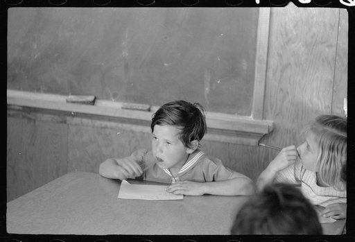 Untitled photo, possibly related to: Third grade, elementary school, FSA (Farm Security Administration) camp, Weslaco, Texas