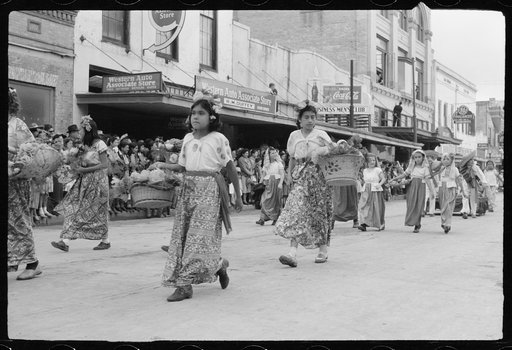Untitled photo, possibly related to: Children's parade, Charro Days, Brownsville, Texas