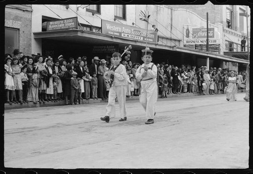 Untitled photo, possibly related to: Children's parade, Charro Days, Brownsville, Texas