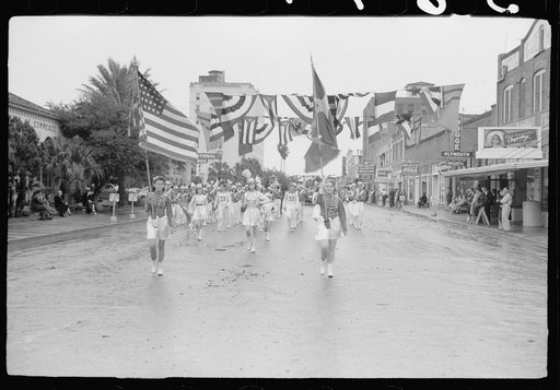 Untitled photo, possibly related to: Children's parade, Charro Days fiesta, Brownsville, Texas