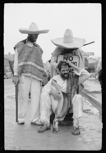 Bandidos. Local businessmen playact as drunken Mexicans, Brownsville, Texas, Charro Days