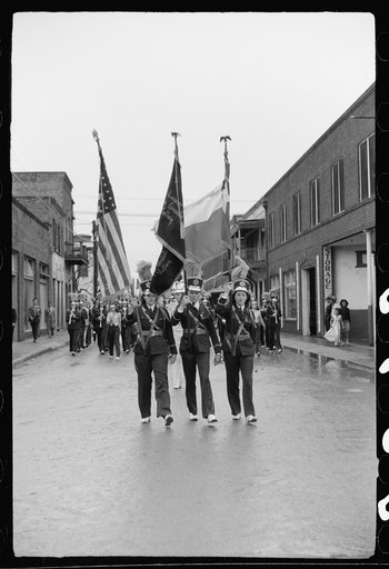 High school band, Charro Days parade, Brownsville, Texas