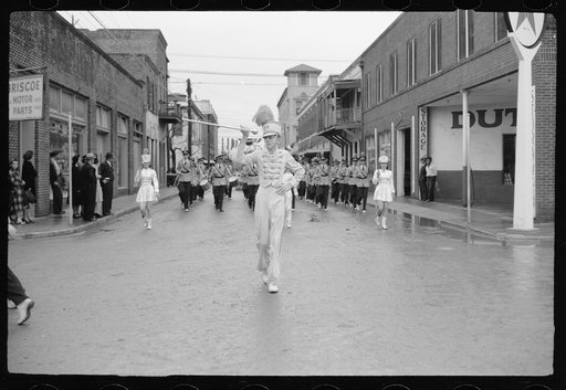 Untitled photo, possibly related to: High school band leader, Charro Days parade, Brownsville, Texas