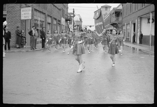 Untitled photo, possibly related to: High school band, Charro Days parade, Brownsville, Texas