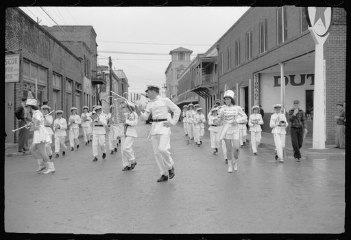 High school band, Charro Days parade, Brownsville, Texas