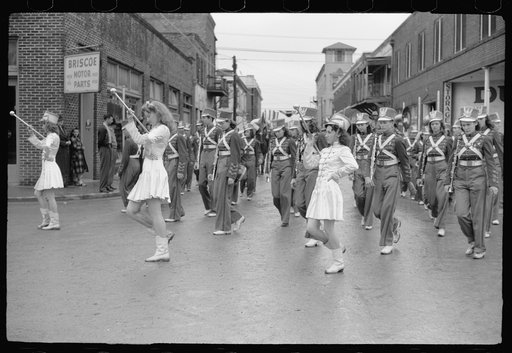 Untitled photo, possibly related to: High school band, Charro Days parade, Brownsville, Texas