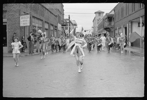 Untitled photo, possibly related to: High school band, Charro Days parade, Brownsville, Texas