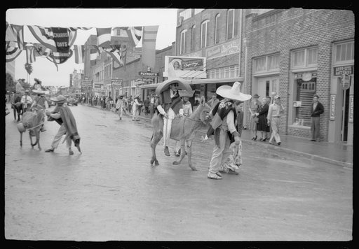 Untitled photo, possibly related to: Bandidos. Local businessmen playact as drunken Mexicans, Brownsville, Texas, Charro Days