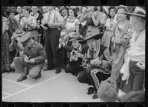 Untitled photo, possibly related to: Tourists at costume show, Charro Days, Brownsville, Texas