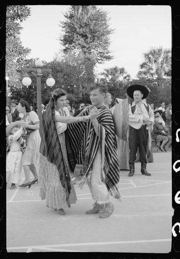 Untitled photo, possibly related to: Tourists at costume show, Charro Days, Brownsville, Texas