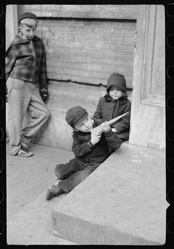 Children playing, New York City, New York