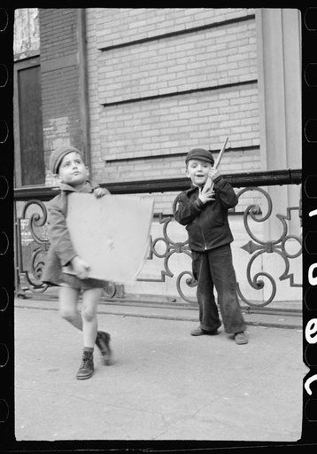 Untitled photo, possibly related to: Children playing, New York City, New York