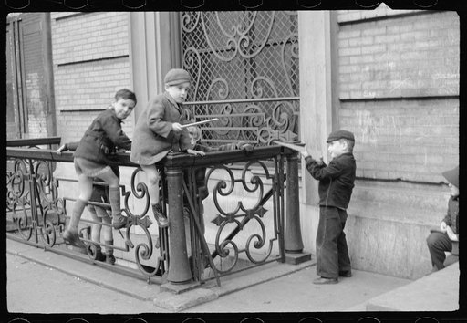 Untitled photo, possibly related to: Children playing, New York City, New York