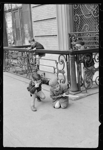 Untitled photo, possibly related to: Children playing, New York City, New York