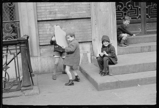 Children playing, New York City, New York