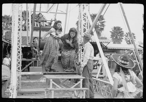 Untitled photo, possibly related to: Ferris wheel ride, carnival, Brownsville, Texas