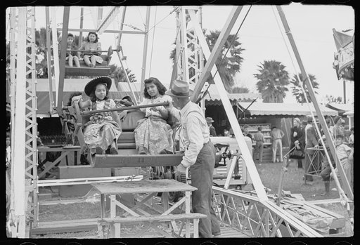 Untitled photo, possibly related to: Ferris wheel ride, carnival, Brownsville, Texas