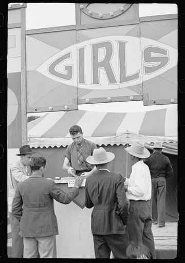 Ticket sellers, carnival, Brownsville, Texas