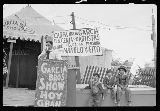 Untitled photo, possibly related to: Mexican show at carnival, Brownsville, Texas