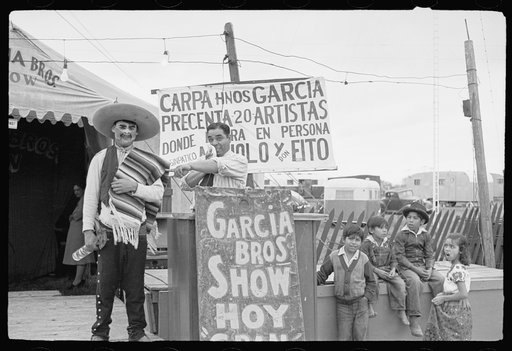 Mexican show at carnival, Brownsville, Texas