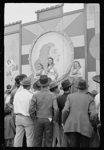 Girlie show, carnival, Brownsville, Texas