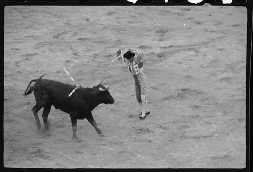 Untitled photo, possibly related to: Colored sand advertisement, bullring, Matamoros, Tamaulipas, Mexico