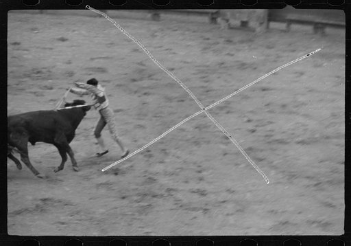Untitled photo, possibly related to: Colored sand advertisement, bullring, Matamoros, Tamaulipas, Mexico
