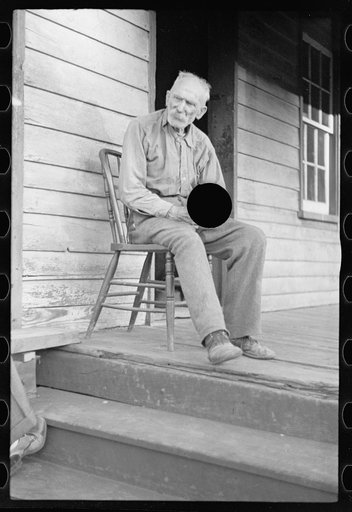 Untitled photo, possibly related to: Old settler whose property has been optioned by the government, Garrett County, Maryland