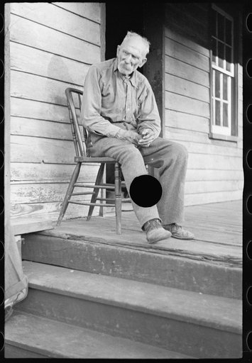 Untitled photo, possibly related to: Old settler whose property has been optioned by the government, Garrett County, Maryland