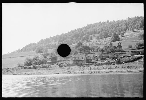 Untitled photo, possibly related to: Farmland, hillside type, thoroughly worked, Garrett County, Maryland