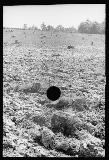 Untitled photo, possibly related to: Soil erosion, hillside gullied, Garrett County, Maryland