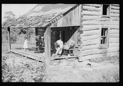 Untitled photo, possibly related to: Typical cabin, Garrett County, Maryland