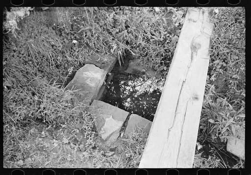Spring, typical water supply, Garrett County, Maryland