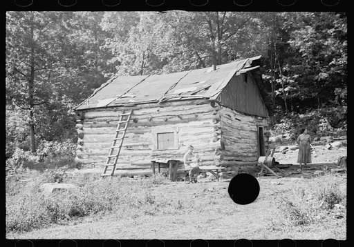 Untitled photo, possibly related to: Typical cabin, Garrett County, Maryland