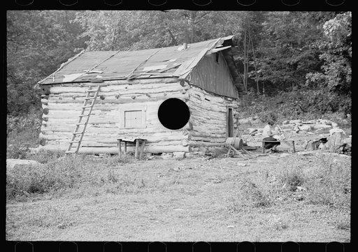 Untitled photo, possibly related to: Typical cabin, Garrett County, Maryland