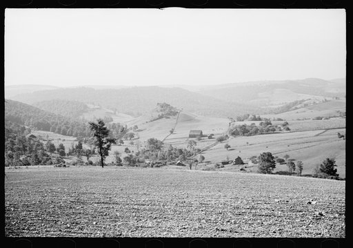 Characteristic topography, Garrett County, Maryland