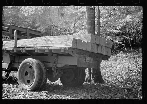 Railroad ties, handhewn. Principal use to which timber is put in this county, Brown County, Indiana