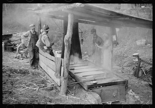 Untitled photo, possibly related to: Sorghum mill located on a well-travelled highway near Nashville, Indiana