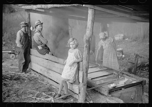Untitled photo, possibly related to: Sorghum mill located on a well-travelled highway near Nashville, Indiana