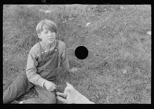 Untitled photo, possibly related to: Home of a family of ten that has been on relief for eighteen months, Brown County, Indiana