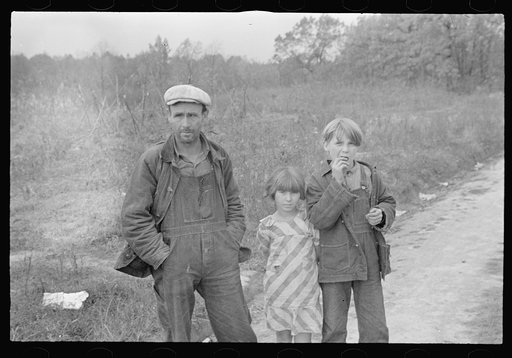 Untitled photo, possibly related to: Home of a family of ten that has been on relief for eighteen months, Brown County, Indiana