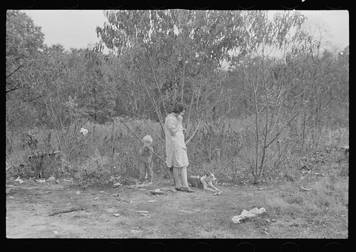 Untitled photo, possibly related to: Home of a family of ten that has been on relief for eighteen months, Brown County, Indiana