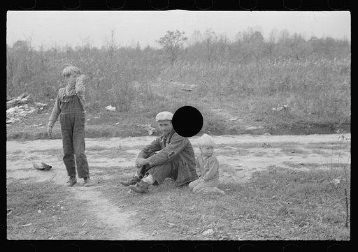 Untitled photo, possibly related to: Home of a family of ten that has been on relief for eighteen months, Brown County, Indiana