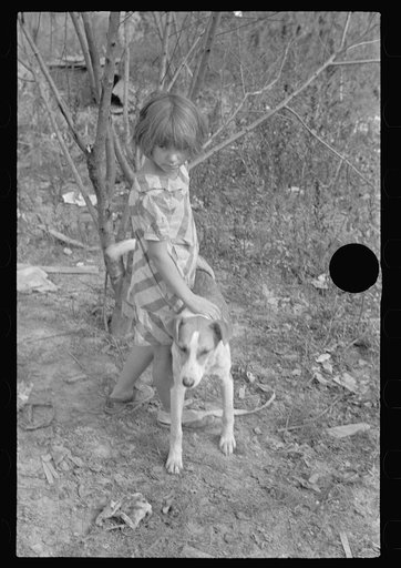 Untitled photo, possibly related to: One of eight children whose family has been on relief for eighteen months, Brown County, Indiana
