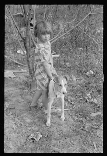 Untitled photo, possibly related to: One of eight children whose family has been on relief for eighteen months, Brown County, Indiana