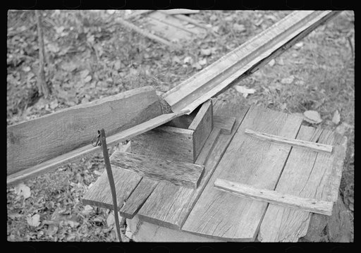 Cistern arrangement for catching water on the property of a prospective client, Brown County, Indiana
